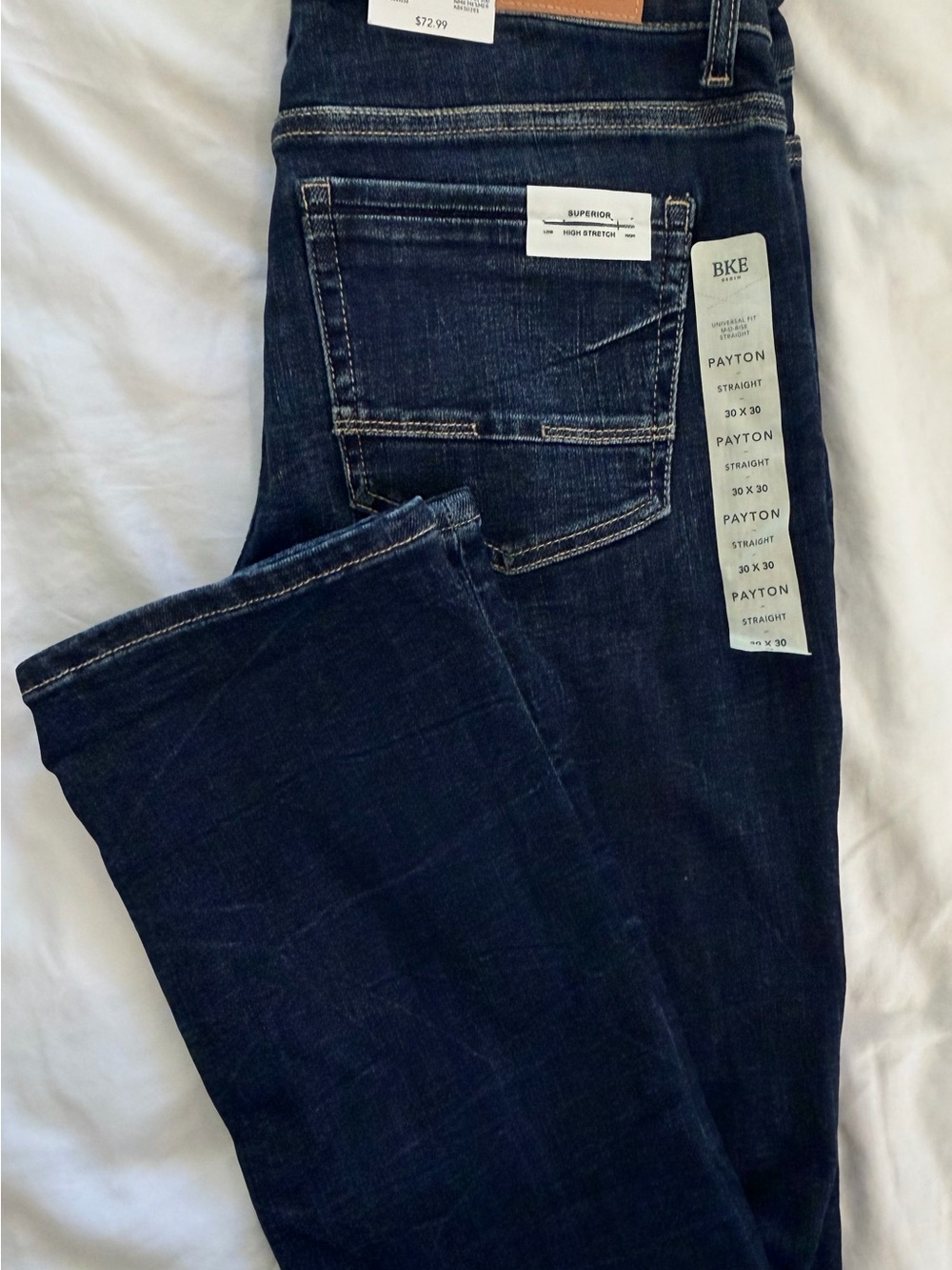 Buckle Payton Straight Leg Jeans - Dark Indigo